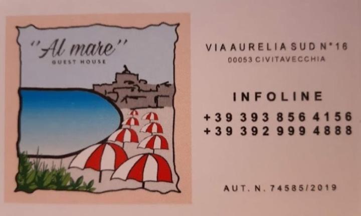 Guest House Al Mare Civitavecchia Zewnętrze zdjęcie
